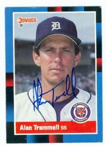 Alan Trammell autographed Baseball Card (Detroit Tigers) 1988 Donruss ...