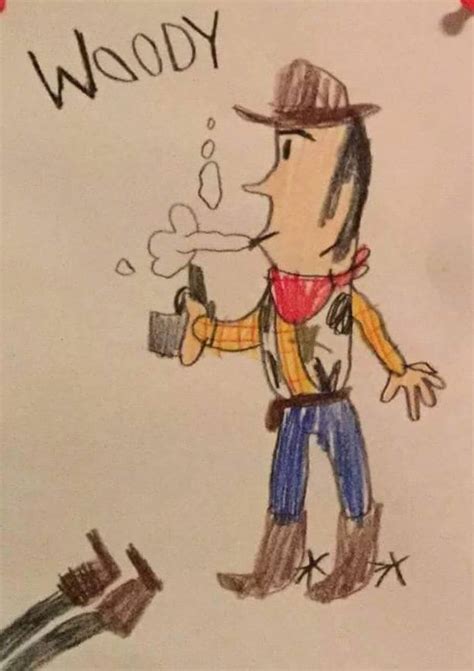 Toy Story 1 Woody Shooting Criminal Drawing | 3D Warehouse Wiki | Fandom