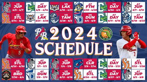 2024 Florida State League Schedule Released | Jupiter, FL | Roger Dean ...