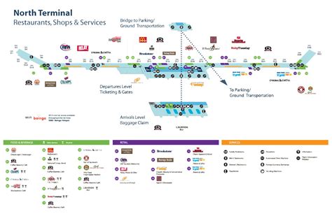 North Terminal Map - Detroit Airport | Detroit Metro Airport-Arrivals, Departures, Parking