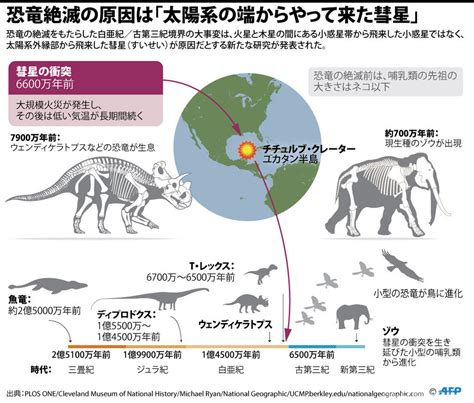 恐竜絶滅は太陽系の端からやって来た彗星が原因？ 米研究 写真4枚 国際ニュース：AFPBB News