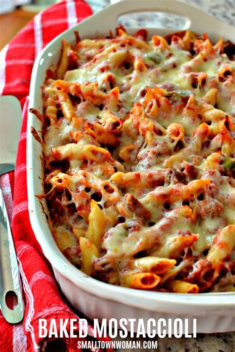 Baked Mostaccioli | Recipe | Baked mostaccioli, Mostaccioli, Cooking recipes