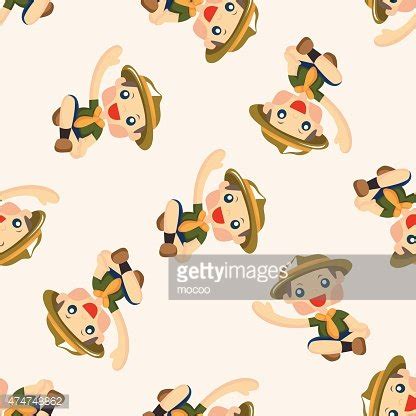 Scout ,Seamless Pattern Stock Clipart | Royalty-Free | FreeImages