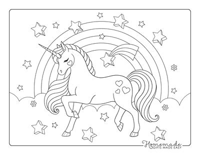 Free Coloring Pages For Unicorns