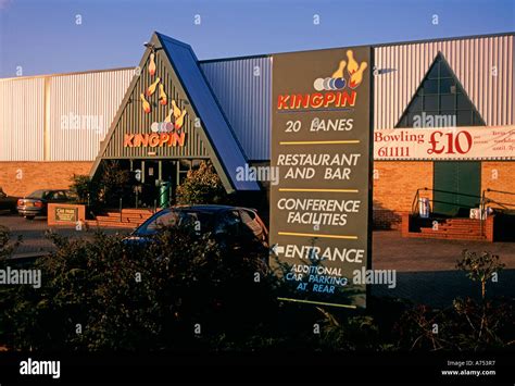 Kingpin bowling alley exterior Martlesham Suffolk England Stock Photo ...