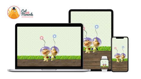 Pikmin 2 Leaders Wallpaper - Cat with Monocle