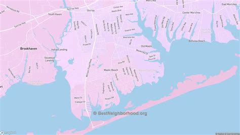 Mastic Beach, NY Political Map – Democrat & Republican Areas in Mastic ...