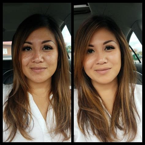 Caramel/honey hair color on Asian skin tone. Balayage technique. Hair ...