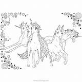Mia And Me Unicorn Lyria Coloring Pages  XColoringscom sketch template