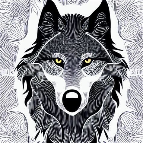 Howling Wolf Silhouette Vector Art · Creative Fabrica