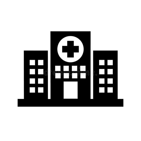 Hospital Building Vector Icon. Ambulance Illustration Symbol or Logo ...