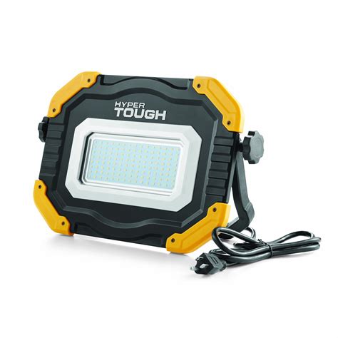 Hyper Tough 10000 Lumen Aluminum LED Corded Work Light, Yellow, Black ...