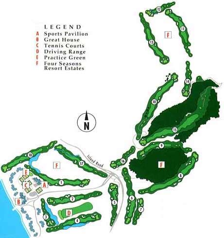 Golf Course Map | Caribbean Golf | Four Seasons Resort Nevis