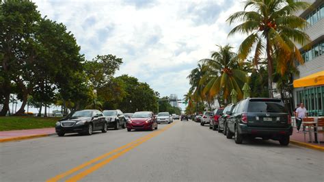 Ocean Drive Miami Beach 1297023 Stock Video at Vecteezy