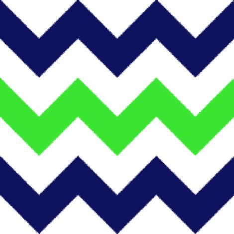 Blue and Green Chevron Stripes fabric - jessdesigned - Spoonflower