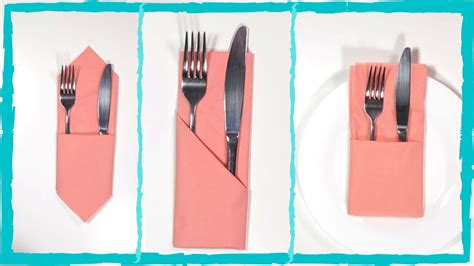 how to fold paper napkins with silverware inside - shapovmusic.com