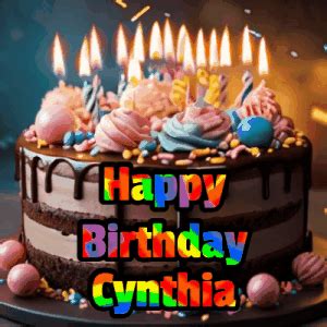 Happy Birthday Cynthia GIF 60