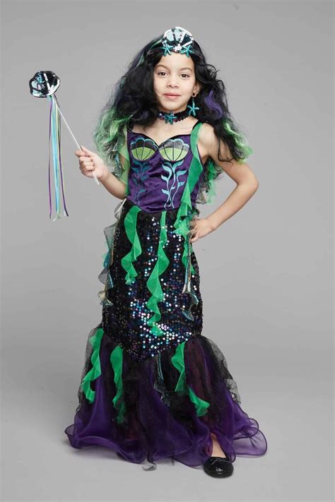 Evil Mermaid Costume For Girls | Girls mermaid costume, Mermaid costume ...