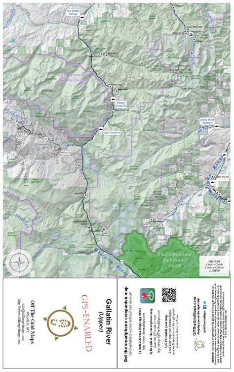 Gallatin River Upper GPS map | OffTheGridMaps - Montana