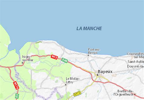 MICHELIN Omaha Beach map - ViaMichelin