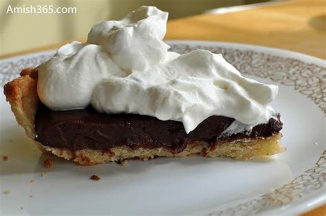 The Bishop's Amish Chocolate Pie