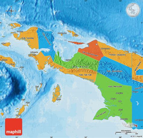 Political Map of Irian Jaya