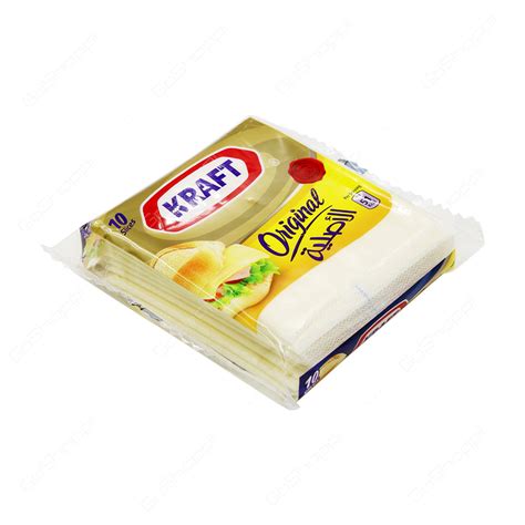 Kraft Original Processed Cheddar Cheese Slices 10 Slices - Buy Online