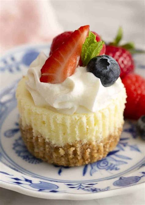 Mini Cheesecakes - Preppy Kitchen | Mini cheesecake recipes, Mini cheesecakes, Cheesecake recipes