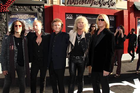 LOS ANGELES, JUN 8 - Def Leppard arriving at Rock of Ages World ...