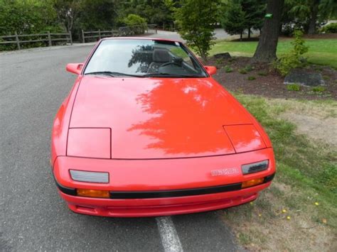 MINT 1988 MAZDA RX-7 Red Convertible, 5-speed, air, 48K miles ...