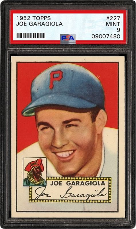 Auction Prices Realized Baseball Cards 1952 TOPPS Joe Garagiola Summary