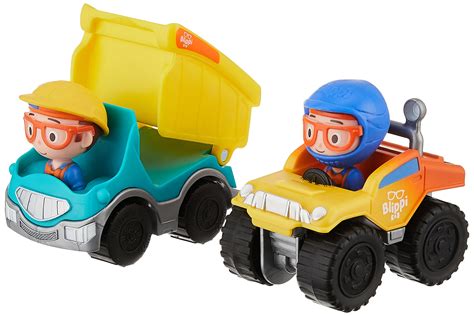 Blippi Mini Vehicle, Including Dump Truck and Monster Truck, Each with ...