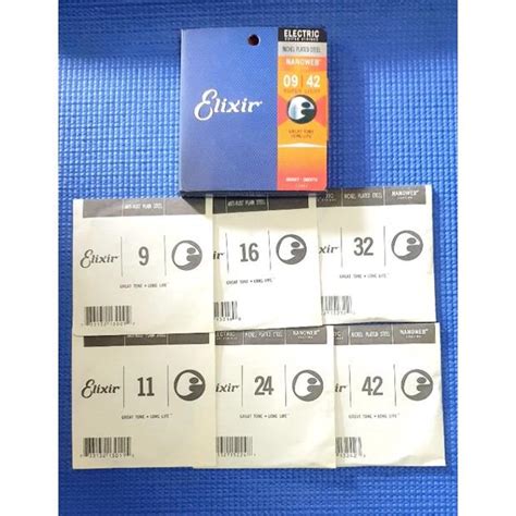 Elixir Electric String Set Gauge .9 | Lazada PH