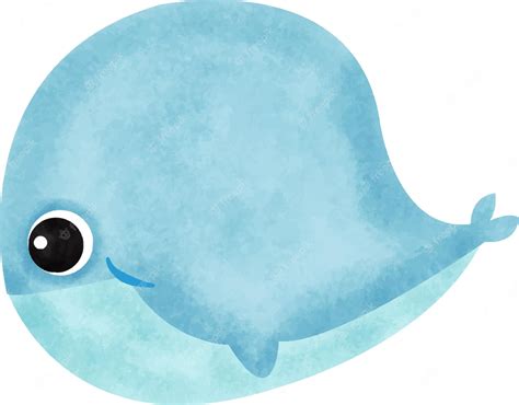 Premium Vector | Cute watercolor whale