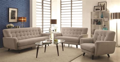 Maguire Light Grey Living Room Set from Coaster (504771) | Coleman ...