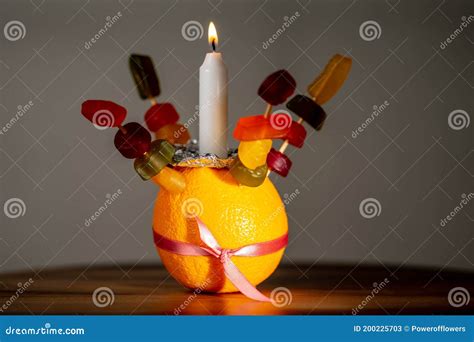 Orange Christingle is a Symbolic Object Used in the Advent, Christmas ...