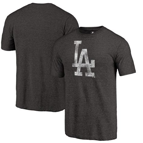 Fanatics Branded Los Angeles Dodgers Black Distressed Team Tri-Blend T-Shirt