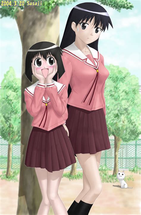 Illustration: Kaorin & Sakaki - Azumanga Daioh