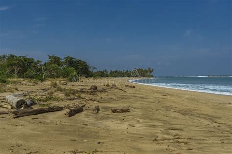 Regular Scene at Wild Beach in Lampung, Sumatra. Beach Ful Lof ...