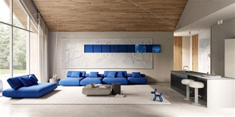 40 Blue Couch Living Rooms With Tips And Ideas To Design Around The Co