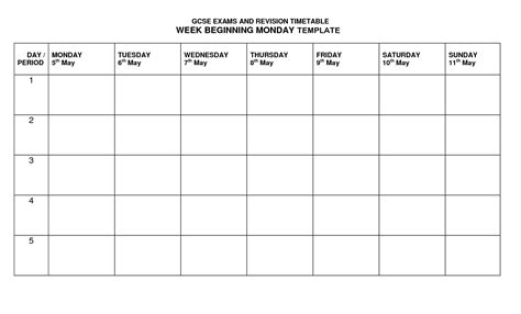 Free Printable Revision Calendar | Month Calendar Printable