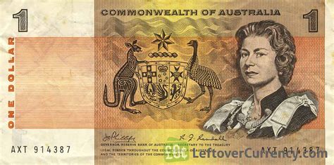 1 Australian Dollar (Commonwealth of Australia) exchange yours