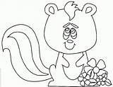 Flower The Skunk Coloring Pages  Coloring Nation sketch template