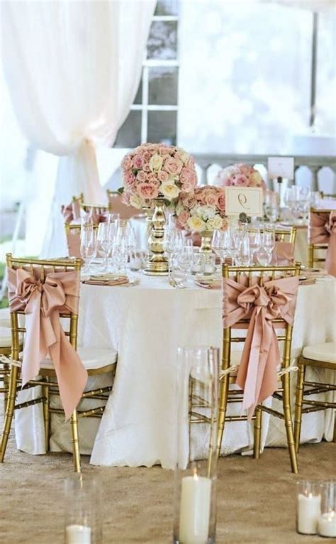 dusty rose wedding reception table idea | Colors for Wedding