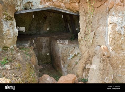 Etruscan necropolis of Madonna dell'Olivo, Etruscan tomb, Tuscania ...