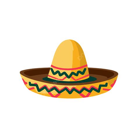 Mexican Sombrero Hat Vector Drawing Illustration, Mexico, Hat, Sombrero PNG and Vector with ...