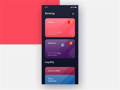 Wallet App - Animated by Daniel Hurst on Dribbble