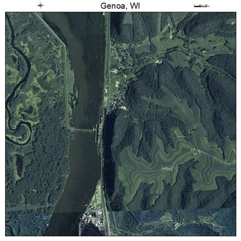 Aerial Photography Map of Genoa, WI Wisconsin