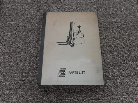 BIG JOE E30 FORKLIFT Parts Catalog Manual – DIY Repair Manuals