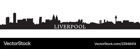 Liverpool City Skyline Silhouette / Liverpool England Skyline Decals ...